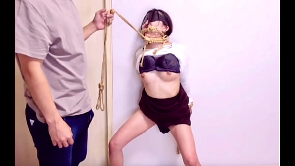 縄だけで脳イキする変態彼女！全身性感帯の絶頂中にバイブで責められイキ狂う　固定バイブ　調教　おもちゃ　電マ　喘ぎ声　目隠し　寸止め　かわいい　巨乳　日本人　素人　個人撮影　えむゆみ　カップル
